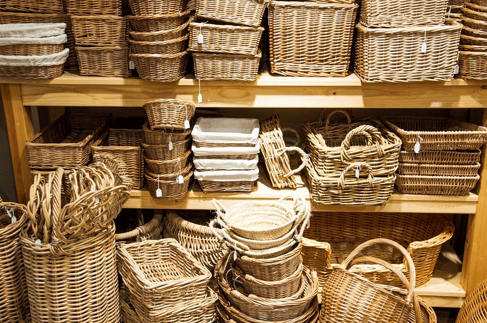 Bamboo baskets
