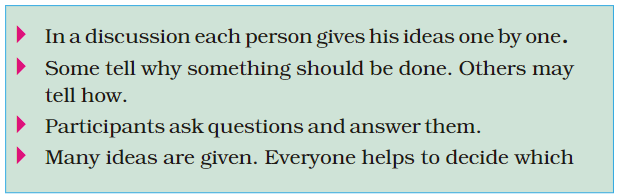 NCERT Solutions for Class 5 English Marigold Poem 6 - Classroom Discussion