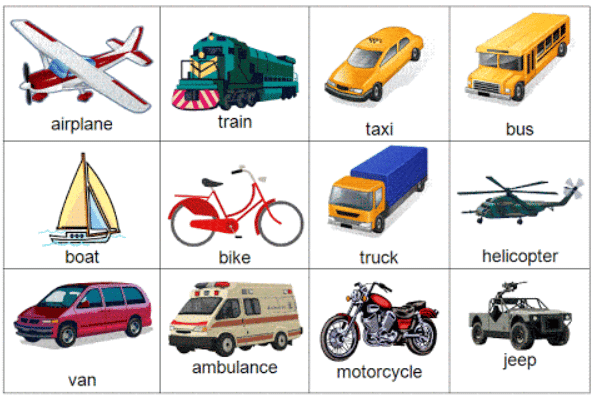 Modes of transportation