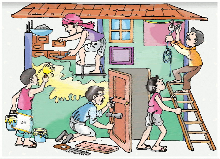 NCERT Solutions for Class 5 English Marigold Poem 2 - Team Work