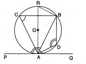 Tangents and Intersecting Chords Chapter Notes | Mathematics Class 10 ICSE