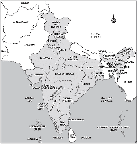 The States of India Republic in 1975