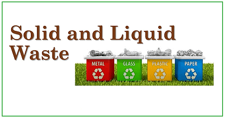Solid & Liquid Waste - People, Development and Environment Notes