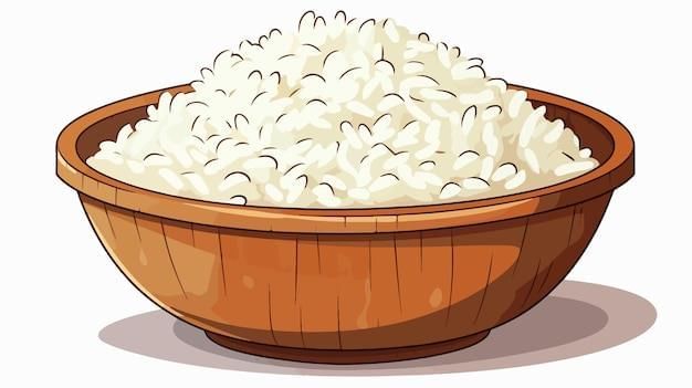 Whimsical handdrawn cartoon bowl of rice illustration | Premium  AI-generated vector