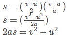 Important Derivations: Motion in Straight Line | Physics Class 11