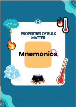 Mnemonic: Properties of Bulk Matter | Physics Class 11 - NEET