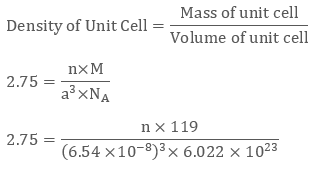 Formula of a Compound, Number of Voids Filled & Calculations: Unit Cell Dimensions | Additional Study Material for JEE