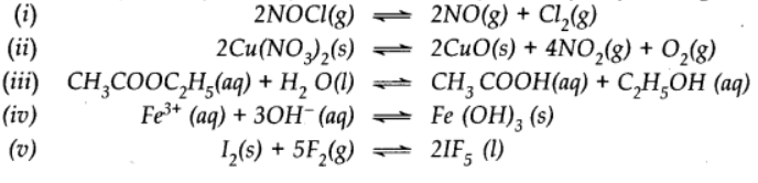 NCERT Solutions Class 11 Chemistry Chapter 6 - Equilibrium