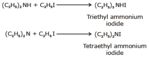 Reaction of Ethylamine with Alkyl Halides