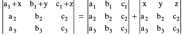 Important Determinant Formulas Formulas for JEE and NEET