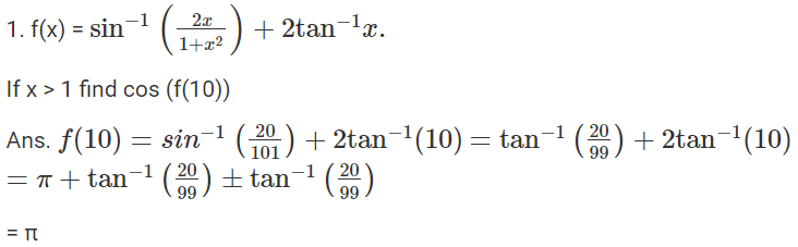 Properties of Inverse Trigonometric Functions | Mathematics (Maths) for JEE Main & Advanced
