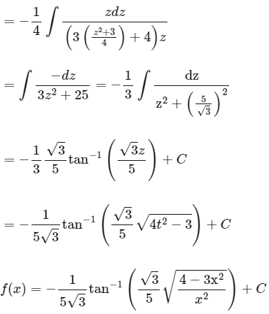 JEE Main Previous Year Questions (2025): Indefinite Integral | Chapter-wise Tests for JEE Main & Advanced