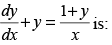 NCERT Exemplar: Differential Equations | Mathematics (Maths) for JEE Main & Advanced