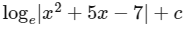 JEE Main Previous Year Questions (2025): Indefinite Integral | Chapter-wise Tests for JEE Main & Advanced