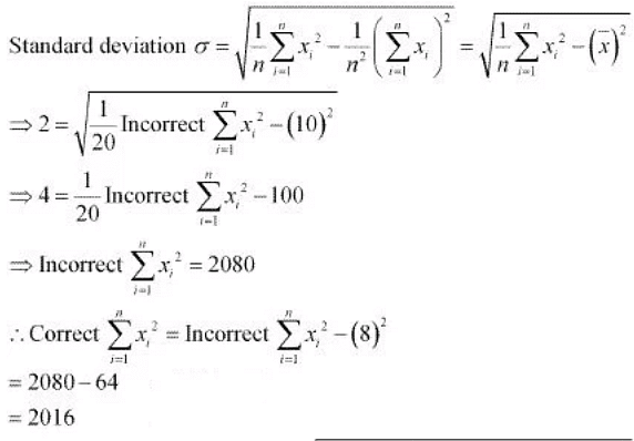 Exercise Miscellaneous - Statistics NCERT Solutions | Mathematics (Maths) Class 11 - Commerce