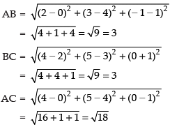 NCERT Exemplar: Introduction to Three Dimensional Geometry | Mathematics (Maths) Class 11 - Commerce