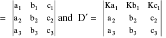 Important Determinant Formulas Formulas for JEE and NEET