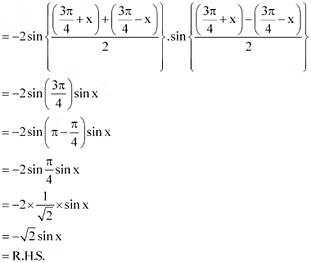 NCERT Solutions Class 11 Maths Chapter 3 - Trigonometric Functions
