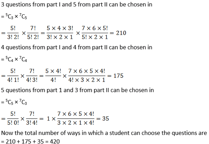 NCERT Solutions: Exercise Miscellaneous - Permutations and Combinations
