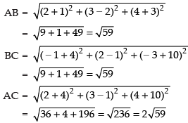 NCERT Exemplar: Introduction to Three Dimensional Geometry | Mathematics (Maths) Class 11 - Commerce