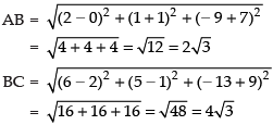 NCERT Exemplar: Introduction to Three Dimensional Geometry | Mathematics (Maths) Class 11 - Commerce