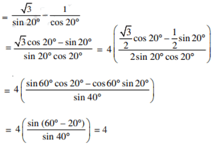 Important Questions: Trigonometric Functions | Mathematics (Maths) Class 11 - Commerce