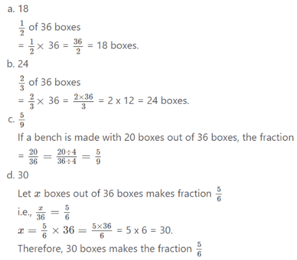 Important Questions for Class 6 Maths - Fractions