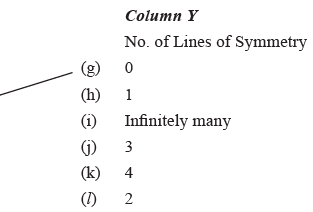 Symmetry Class 6 Worksheet Maths Chapter 12