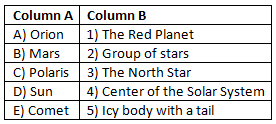 Worksheet Solutions: Beyond Earth | Worksheets with Solutions for Class 6