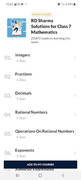 What all do you get under EduRev Infinity for Class 7? | Parent`s Guide to EduRev Infinity for Class 7