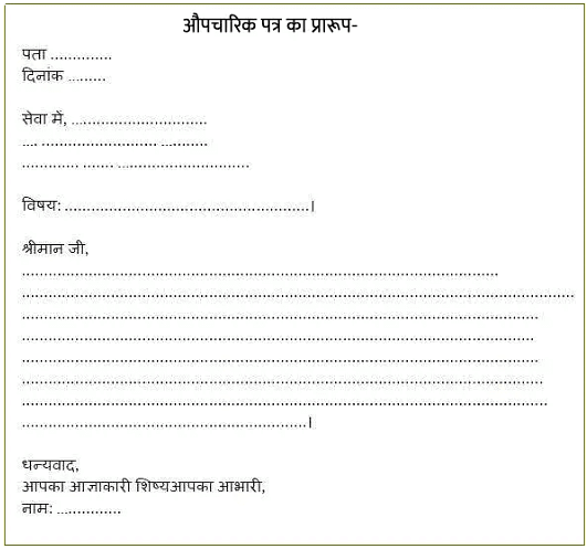 Notes: पत्र-लेखन | Hindi Grammar for Class 6