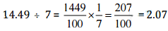 NCERT Solutions for Class 7 Maths - Fractions and Decimals (Exercise 2.1)