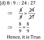 NCERT Solutions for Class 6 Maths - Ratio and Proportion