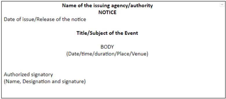 Notice Writing | English Grammar for Class 6