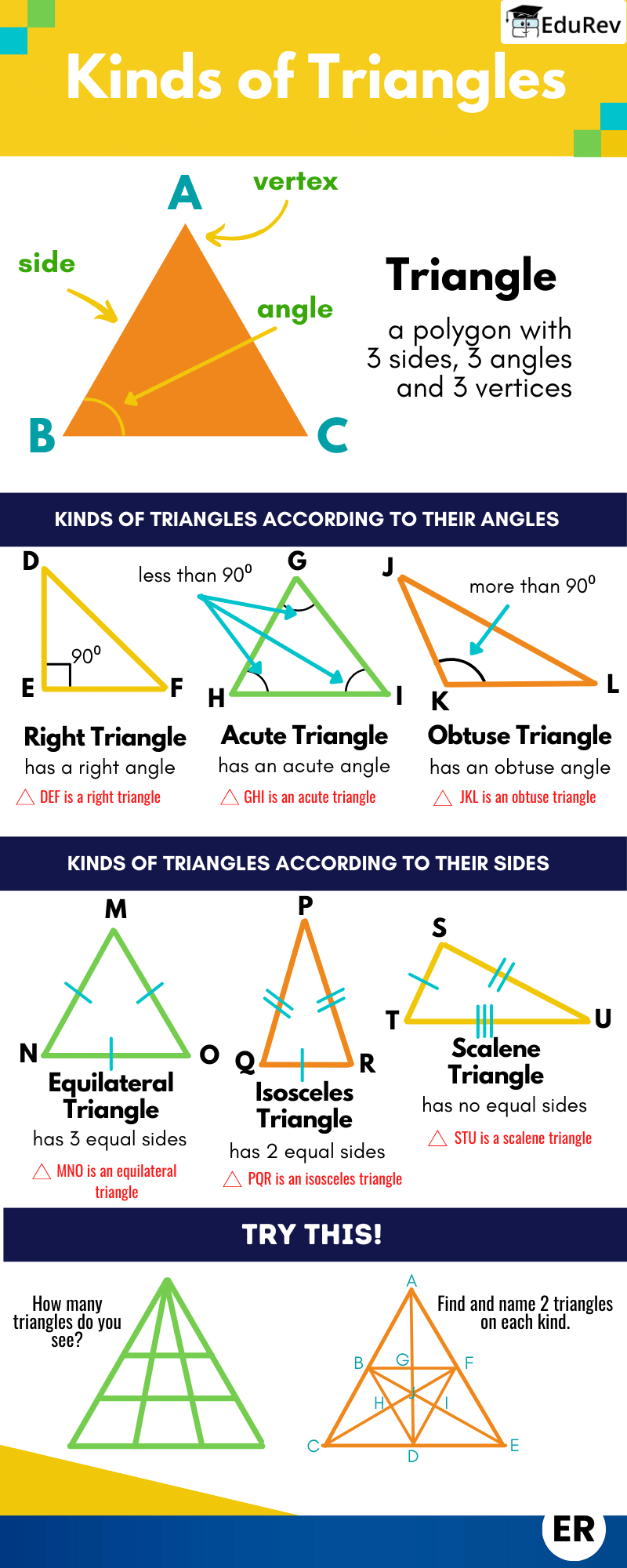 Infographics: Kinds of Triangles | Mathematics (Maths) Class 7 (Old NCERT)