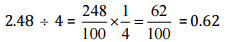 NCERT Solutions for Class 7 Maths - Fractions and Decimals (Exercise 2.1)
