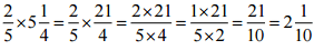 NCERT Solutions for Class 7 Maths - Fractions and Decimals (Exercise 2.1)