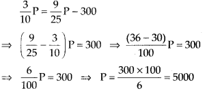 NCERT Exemplar Solutions: Comparing Quantities | Mathematics (Maths) Class 7 (Old NCERT)