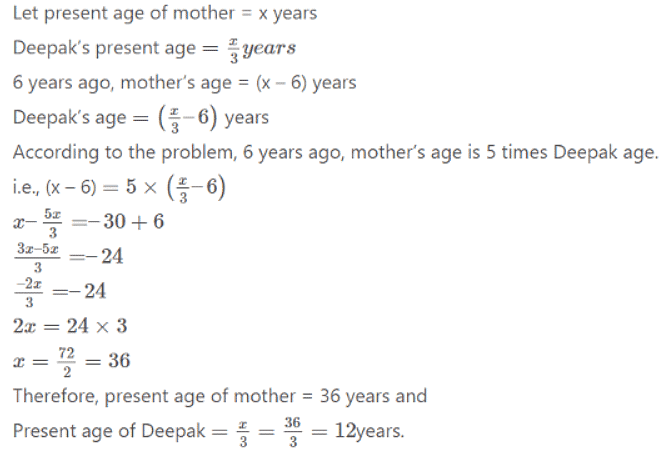 Class 6 Maths Chapter 11 Important Question Answers - Algebra