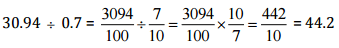 NCERT Solutions for Class 7 Maths - Fractions and Decimals (Exercise 2.1)