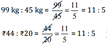 NCERT Solutions for Class 6 Maths - Ratio and Proportion