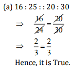 NCERT Solutions for Class 6 Maths - Ratio and Proportion