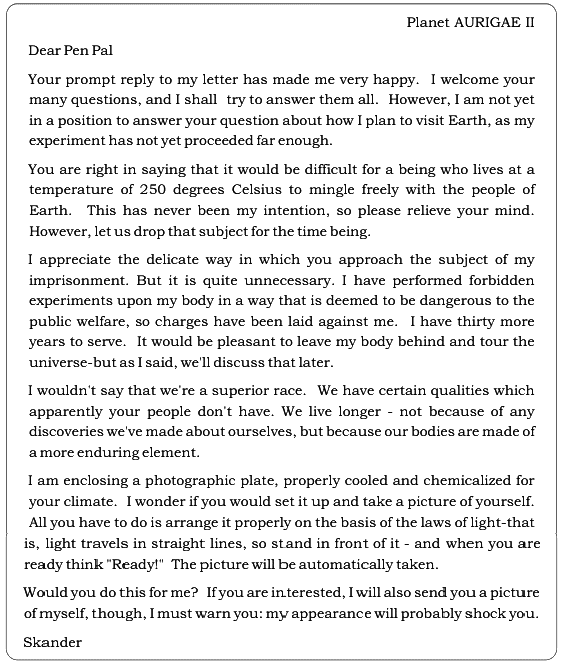 Letters From The Planet Aurigae II NCERT Solutions | Communicative English for Class 10