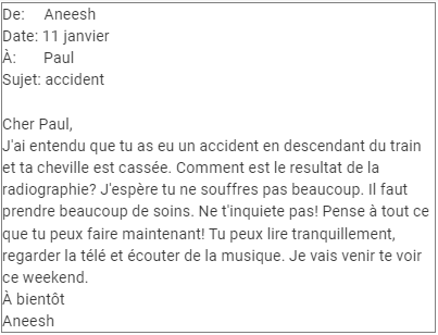 Des invitations NCERT Solutions | French for Class 8