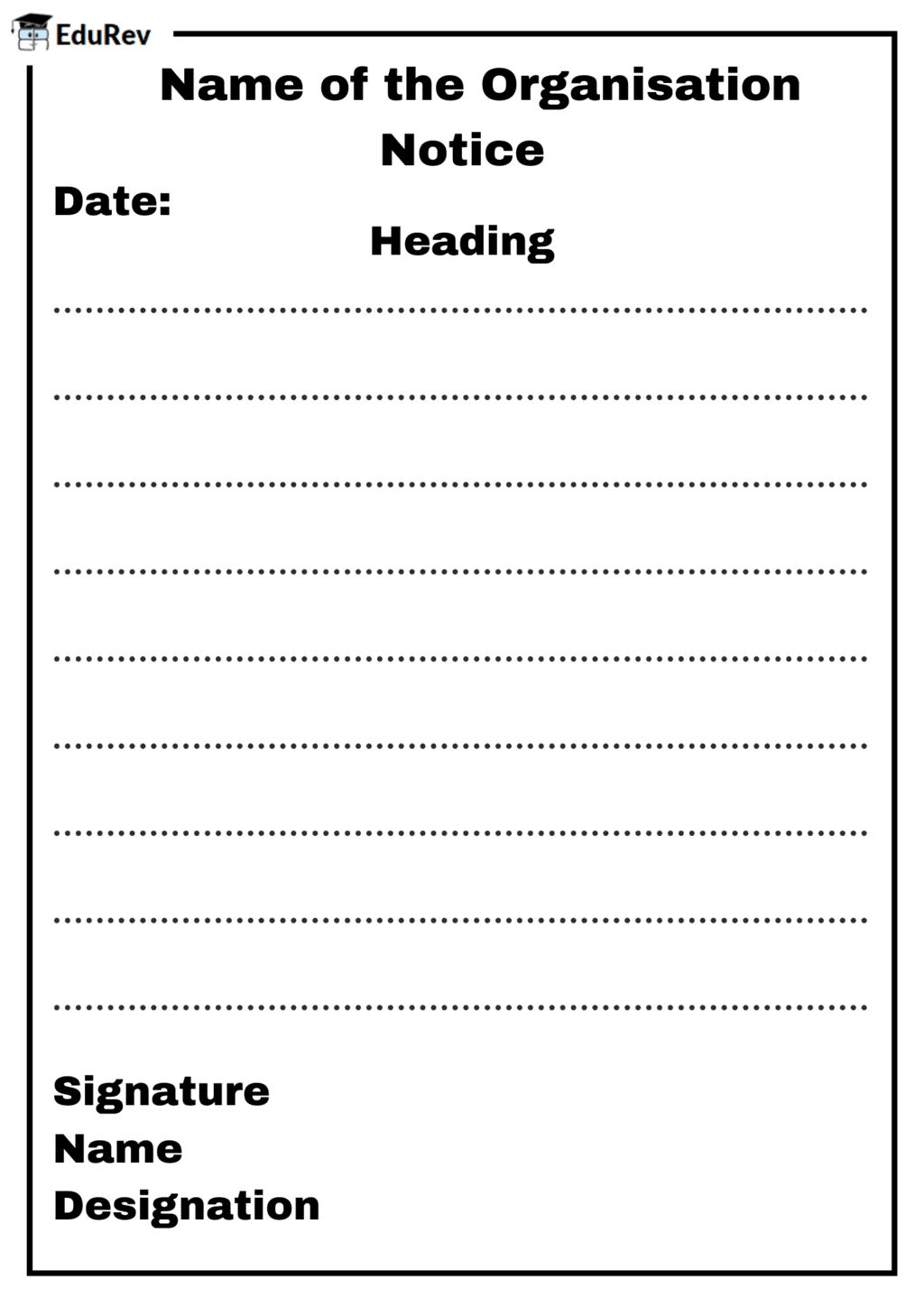 Infographic: Notice Writing | English Grammar Advanced - Class 10