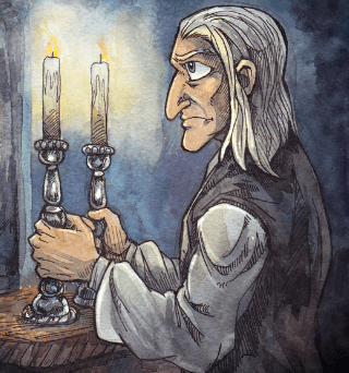 The Bishop`s Candlesticks Summary Class 9 English