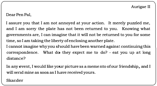 Letters From The Planet Aurigae II NCERT Solutions | Communicative English for Class 10