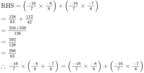 Rs Aggarwal Solutions: Exercise 1D - Rational Numbers | Mathematics (Maths) Class 8