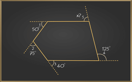 Sum of the Measures of the Exterior Angles of a Polygon | Mathematics (Maths) Class 8