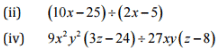 NCERT Solutions for Class 8 Maths - Factorisation- 2